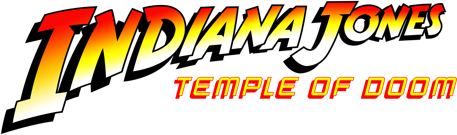 Indiana Jones and the Temple of Doom logo for NES